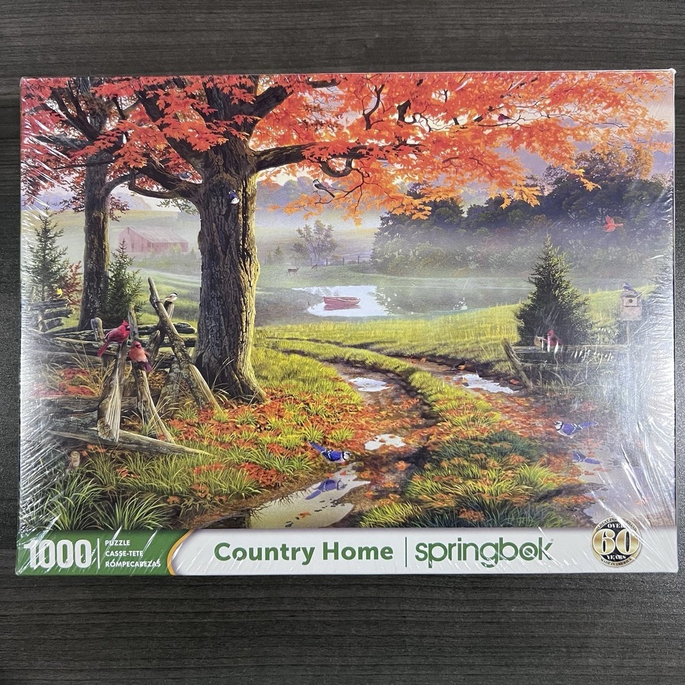 Springbok's 1000 Piece Jigsaw Puzzle Country Home Brand New USA Factory Sealed